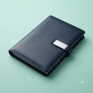 Aurelux Premium Black PU Leather Lock Executive Journal <b>Notebook</b> Stylish Office Diary Magnetic Closure Personal Planner Desk <b>Pad</b> - Product Image 5
