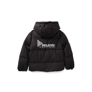 Chaqueta Acolchada con Capucha Personalizada, de Poliéster, Resistente al Viento, Informal, Unisex, Corte Regular, Cierre de Cremallera Frontal, con Logotipo - Product Image 2