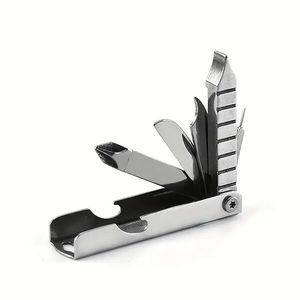 Multi-strumento portatile compatto 11-in-1 in acciaio inossidabile per avventure all'aria aperta uso quotidiano-supporto per telefono apribottiglie coltello pieghevole - Product Image 1