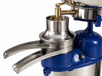 Máquina Separadora de Crema de Leche Industrial Accionada por Motor Eléctrico Sri Brother Enterprises, 300L/h, Alta Capacidad, 2 Años de Garantía, Multivoltaje