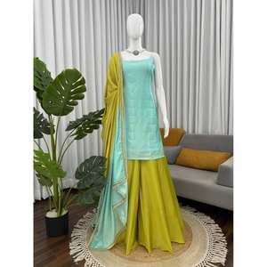 Conjunto de Traje de Fiesta para Mujer con Lentejuelas y Bordado para un Look Elegante - Product Image 5