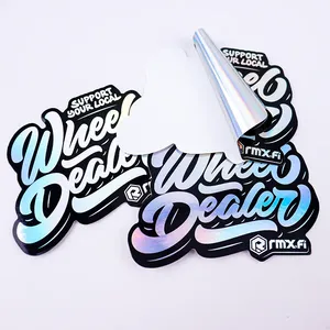 Hoja de Pegatinas Holográficas Personalizadas - XenonPrint, Vinilo Autoadhesivo Resistente al Agua y al Aceite, con Diseño de Dibujos Animados, Logotipo Personalizado, Duradero - Product Image 6