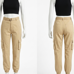300 GSM Stretch Canvas Gray Orange Panel <b>Work</b> <b>Pant</b> Women Custom Print <b>Cargo</b> Fit <b>Pants</b> wear Trousers <b>Cargo</b> <b>Work</b> <b>Pant</b> - Product Image 2