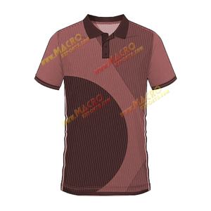 Alta calidad sin botón sublimado transpirable Casual para camisa con logotipo personalizado Material de algodón/poliéster - Product Image 5