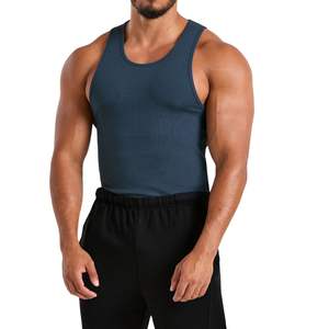 Camiseta sin Mangas de Algodón para Hombre, Personalizada al por Mayor, con Logotipo Bordado, Transpirable, de Secado Rápido, Estilo Urbano, para Fitness, Deportes, Gimnasio y Entrenamiento - Product Image 2