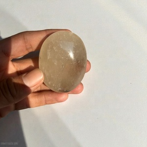 Pierre de palmier en quartz fumé naturel, pierre précieuse polie, cristal de poche, vente en gros - Product Image 3