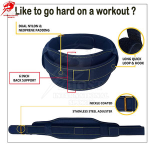 เข็มขัดยกน้ำหนักแบบ Heavy Duty พร้อมการเย็บเสริมความแข็งแรง รองรับหลังแบบกว้าง หัวเข็มขัดปรับได้ และทนทานเพื่อความแข็งแรง - Product Image 4