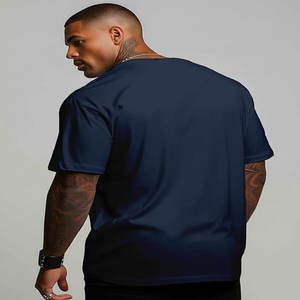 Camiseta de manga corta de moda de verano para hombre al por mayor, camiseta ligera suelta con cuello estampado, estilo de pareja de moda de poliéster a la moda - Product Image 2