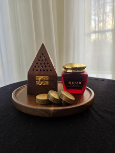 Quemador de Bakhoor de Madera, Exquisito Quemador de Incienso de Latón de Estilo Árabe, Quemador de Carbón de Latón Duradero para Bakhoor - Product Image 2