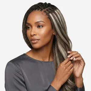 Ensemble complet de cheveux humains blonds cendrés ombrés, densité 100 %, taille personnalisable, cheveux Remy - Product Image 5