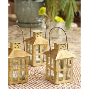 Farol Colgante Metálico Multicolor Decorativo para Bodas, Decoración del Hogar, Navidad y Pascua, Portavelas Hecho a Mano - Product Image 1