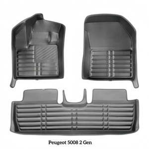 <span class=keywords><strong>Tappetini</strong></span> per Auto di Lusso Guida a Sinistra, in Pelle 5D per <span class=keywords><strong>Peugeot</strong></span>, Spessore 10mm, Impermeabili, Antiscivolo, Antigraffio, Facili da Pulire, Set Completo Personalizzato - Product Image 5