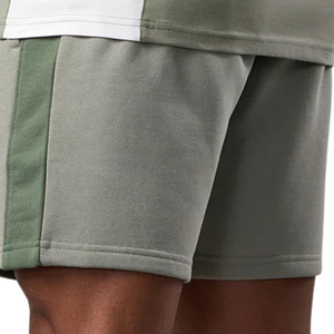 <b>Mens</b> Sage <b>Green</b> Panel Jersey <b>Shorts</b> Casual Athletic Gymwear Running Training Summer Sports <b>Shorts</b> Activewear - Product Image 3