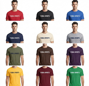 T-shirts Homme 2026 de Haute Qualité 100% Coton Uni Coupe Sportive Standard Grammage Lourd 180g Vente en Gros Gym Travail Impression Personnalisée - Product Image 4