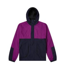 Chaqueta de Poliéster para Hombre de Talla Grande al por Mayor, Forro de Satén, Cortavientos, Sudadera con Capucha Personalizada, Chaqueta Cortavientos con Bloques de Color - Product Image 1