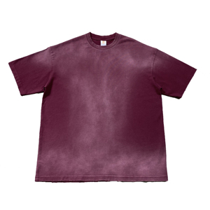 Camiseta de Manga Corta con Cuello Redondo para Hombre, Color Sólido, Corte Regular, Algodón Jersey, Ropa Casual, Algodón 300 GSM - Product Image 1