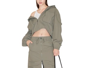 Chaqueta cortavientos de mujer de alta calidad, chaqueta cortavientos Anorak con cremallera de gran tamaño, chaqueta universitaria transpirable - Product Image 5