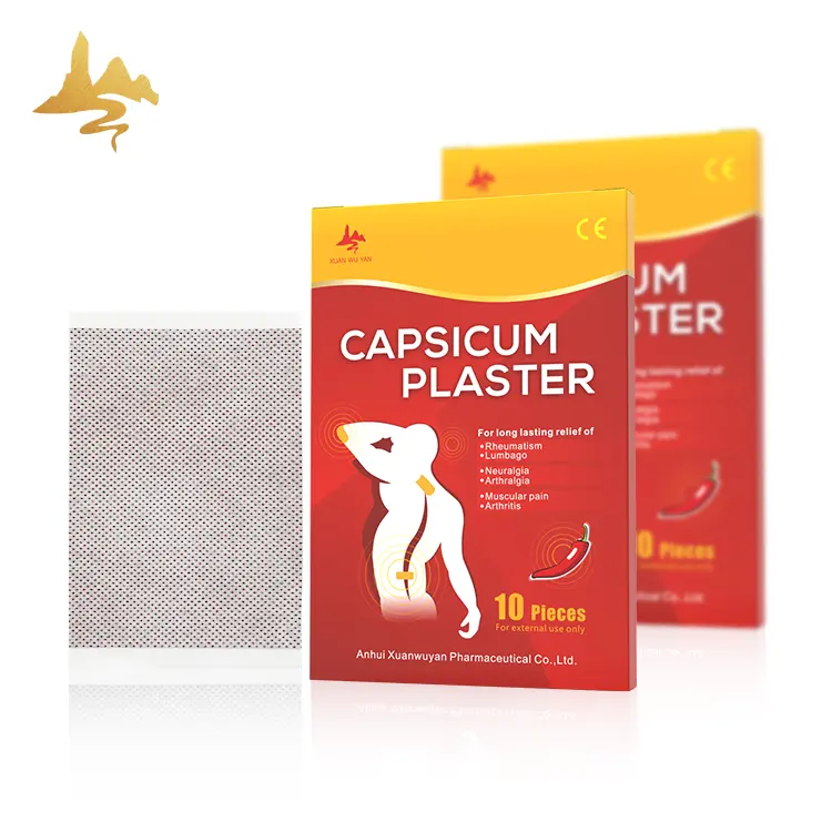 Best Selling Product Hot Capsaicin Patch Heat Red Capsicum Plaster For Relieve Pain