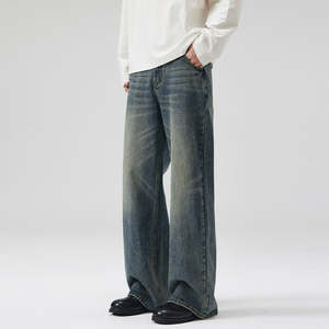 Men Outfit Baggy Fit Black <b>Jeans</b> Pants Designer New Release Original Fit Denim Baggy <b>Jeans</b> Big Boys Polar Skate Pants - Product Image 2