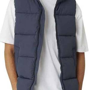 Gilet matelassé personnalisé pour homme, gilet d'hiver chaud en polaire sans manches, vêtements pour homme, gilet d'extérieur avec veste HIGH STREET pour homme - Product Image 3