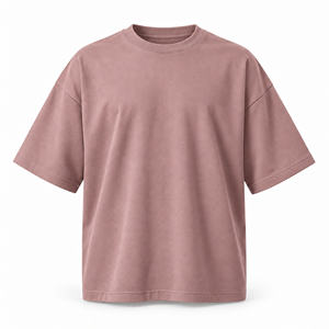 T-shirt décontracté à manches courtes pour homme, vert sauge, coupe oversize, uni, col rond - Product Image 5