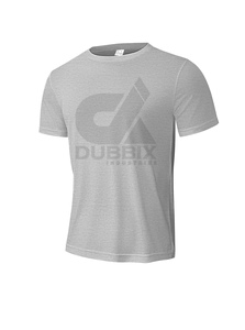 T-shirt Homme Col Rond 100% Coton Haute Qualité Coupe Ample avec Logo Avant en Tissu Canvas Imprimé Numérique Séchage Rapide Respirant 2026 - Product Image 4