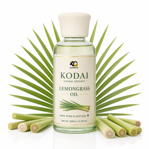 Aceite Esencial de Limoncillo de Tamil Nadu 100% Puro y Natural de Primera Calidad, Destilado al Vapor, para Aromaterapia y Cuidado Facial, Kodai Global Export - Product Image 1