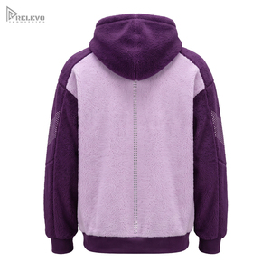 Custom Heavyweight 100% Cotton Fleece <b>Hoodie</b> Unisex Lavender <b>Purple</b> Rhinestone Showered Pullover <b>Hoodie</b> Kangaroo Pocket - Product Image 2