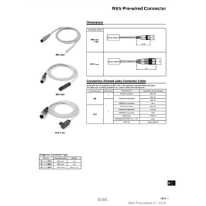 Kits de capteurs D-M9PSDPC et assemblages de câbles SMC Pneumatics Auto Switch - Product Image 3