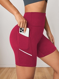Shorts de yoga côtelés sans couture pour femmes, taille haute, pour la gym, l'entraînement, le fitness, extensibles, shorts de sport - Product Image 4