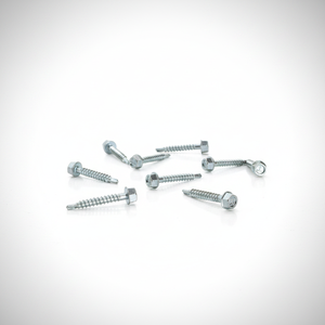Zinc Plated Carbon Steel Roofing Fasteners - Hex Washer Head Partial Thread Metric <b>Screws</b> - Product Image 1