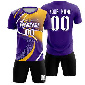 Custom Sublimated Breathable Plus Size <b>Volleyball</b> Jersey <b>Set</b> for Gold V-Neck Short Sleeve Moisture Wicking Unisex Adult - Product Image 1