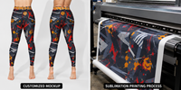 Pantalones de yoga de cintura alta para mujer, talla grande, con estampado de mapa del mundo de la estrecho de Hormuz y leopardo, elásticos en cuatro direcciones, ecológicos, personalizables por sublimación