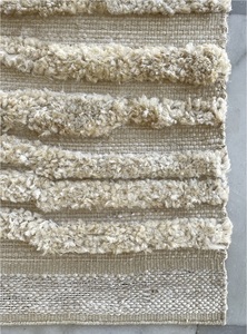Hot Selling Hand Knotted 100% Jute Durable Shaggy Area <b>Rug</b> Modern Style High Pile Washable Non-Slip Moroccan Pattern Extra <b>Thick</b> - Product Image 4