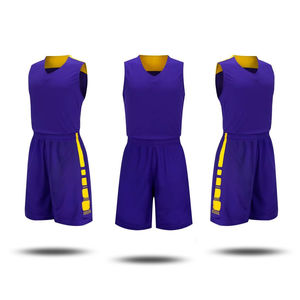 Uniforme de Baloncesto Sublimado de Diseño Nuevo, Fabricado en Fábrica, Servicios OEM, Jersey Azul Barato para Adultos, 100% Personalizable - Product Image 4