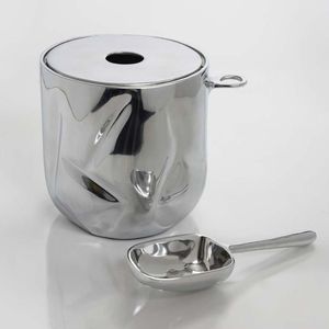 Cubo de hielo de metal refinado para enfriar champán, vino, cerveza y otras bebidas, accesorios para servir en el hogar, bar, restaurante, hotel, bodas y fiestas. - Product Image 1