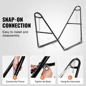 Universal 2-Person <b>Hammock</b> Stand Adjustable Heavy Duty 550 Lbs Fits 8-13 ft <b>Hammocks</b> Outdoor Standing - Product Image 5