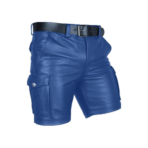 Shorts en cuir véritable OEM à motif enduit, taille personnalisée, pour l'extérieur, qualité supérieure, vente en gros, prix abordable - Product Image 3
