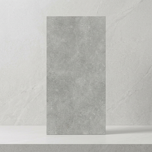 Herican Dalle de pierre frittée brillante de luxe 160x320cm Carreaux de porcelaine gris mat pour sol mural de villa - Product Image 6