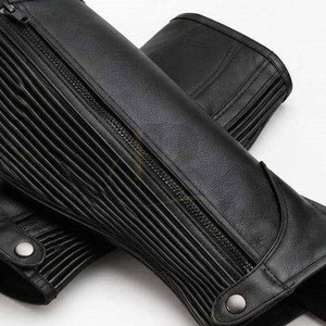 Protectores de piernas de cuero para montar a caballo, ajustables, estilo western, para jinetes y equitación al aire libre. - Product Image 5