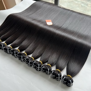 Shipping by UPS DHL FEDEX Bone Straight Weft Vietnamese Wholesale Cuticle Aligned No <b>Tangle</b> Bundles Human Hair Extensions - Product Image 2