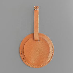 Étiquette de bagage en cuir PU personnalisée avec logo pour voyage, aéroport, vol, cadeaux, accessoires de voyage, design luxueux et durable - Product Image 4