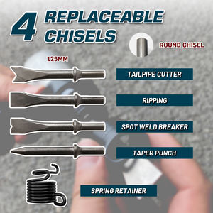 LEMATEC <b>Needle</b> <b>Scaler</b> and Air Hammer Kit for Industrial Rust Removal and Metal Cleaning - Product Image 5