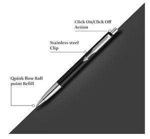 ปากกาสีฟ้าสำหรับแต่งขอบด้วยโครเมี่ยมมาตรฐานปาร์กเกอร์เวกเตอร์ - Product Image 2