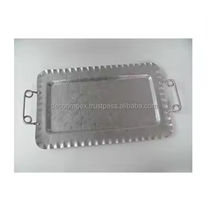 Bandeja decorativa de aluminio de diseño simple para el hogar y el hotel, vajilla, bandeja para servir alimentos, productos a buen precio - Product Image 3
