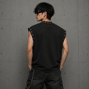 เสื้อกล้ามโอเวอร์ไซส์ลายกราฟิก DTG แบบยูนิเซ็กซ์ ผ้าคอตตอนเจอร์ซีย์ 100% สไตล์วินเทจสุดเทรนดี้ ทรงไม่มีแขน ซักแล้ว ใส่สบาย เหมาะสำหรับสตรีทแวร์ - Product Image 3