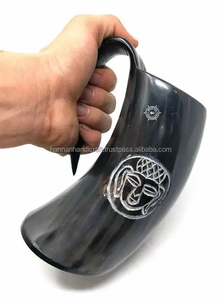 แก้วดื่มธรรมชาติฮอร์นเป็นมิตรต่อสิ่งแวดล้อมถ้วยเครื่องดื่มสำหรับบ้านและปาร์ตี้สำหรับสถานที่ให้บริการ - Product Image 2