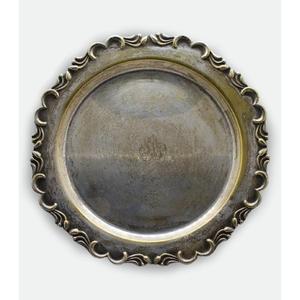 Plato de Metal Estilo Floral Antiguo, Apto para Lavavajillas, 13 Pulgadas, Redondo, de Grado Alimenticio, Sostenible y No Tóxico - Product Image 3
