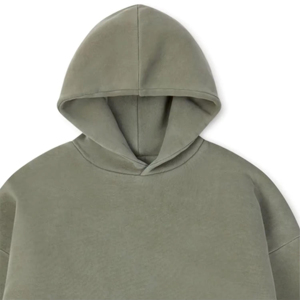 Sudadera con Capucha Unisex de Color Sólido, Corte Holgado, Algodón, Manga Larga, Estilo Casual Urbano para Otoño e Invierno - Product Image 3