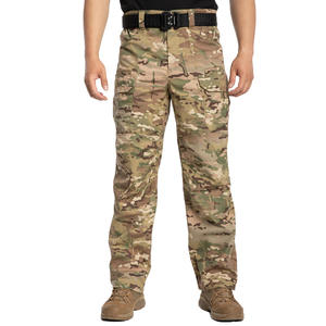 Men's Camouflage <b>Cargo</b> <b>Pants</b> Multi-Pocket Utility Style Mid Waist Breathable Polyester Cotton Outdoor Wear - Product Image 1